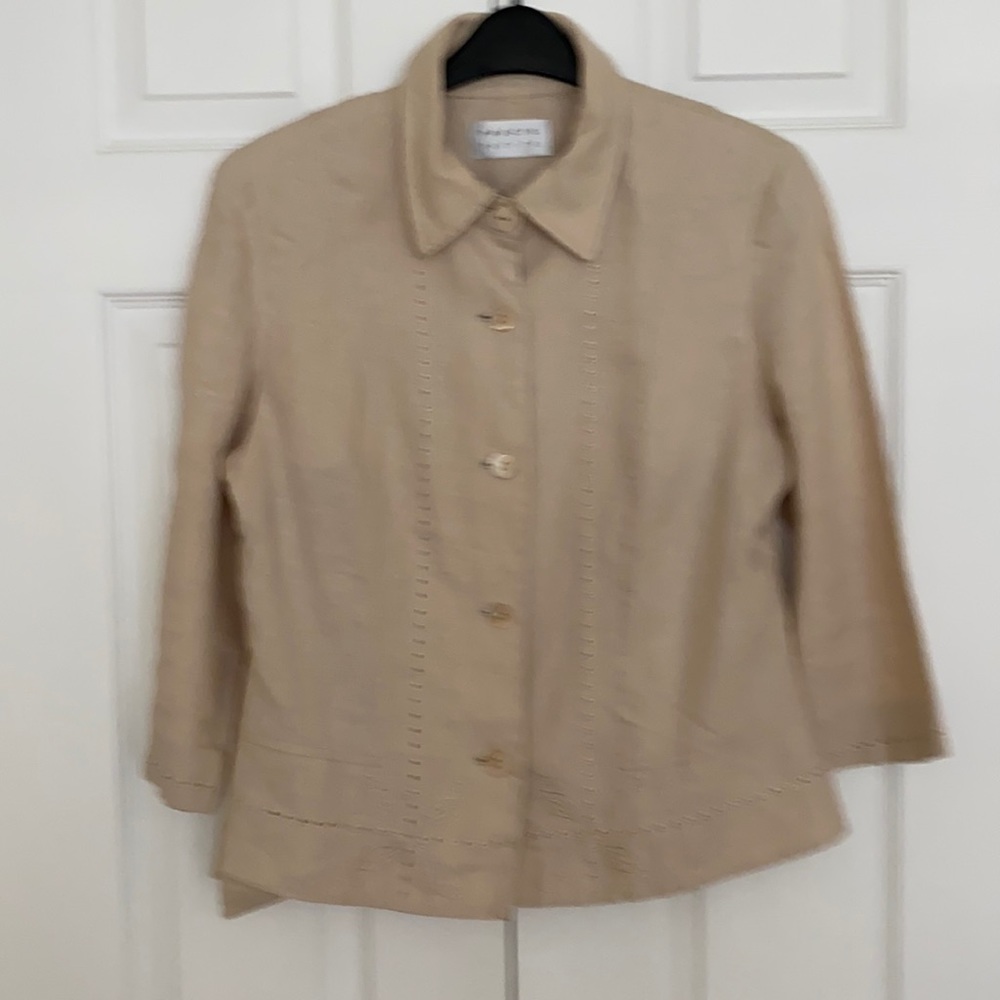 Précis Petite UK vintage 100% linen jacket
